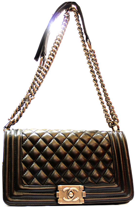 14110338186296 Túi xách hàng hiệu Chanel đen da dê thời trang   HHTXCH03