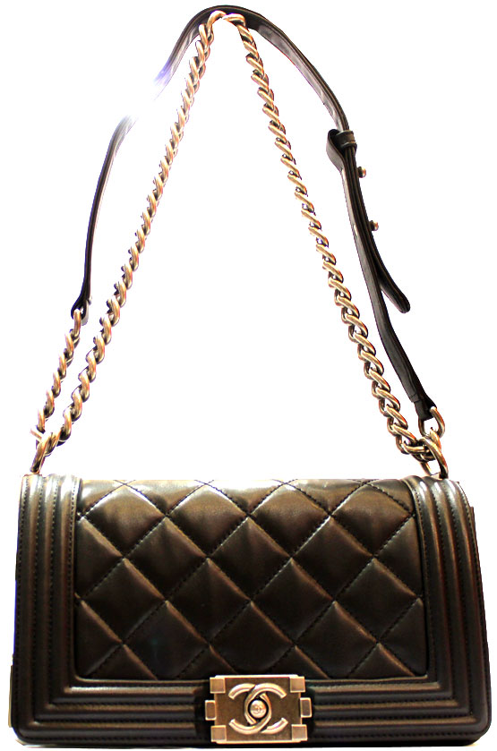 14110339363317 Túi xách hàng hiệu Chanel da dê đen thời trang   HHTXCH02