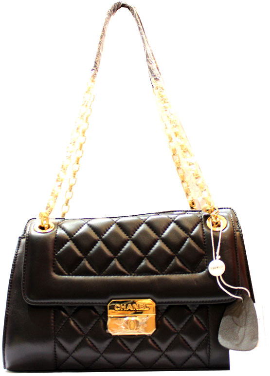 14110342035686 Túi xách hàng hiệu Chanel đen da dê thời trang   HHTXCH01